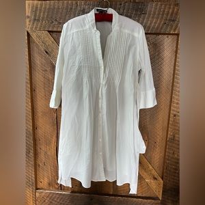 Isabella Oliver Bibbed Button Down with Tie